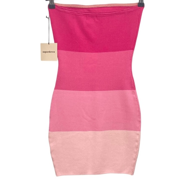 NWT * SUPERDOWN Perla Ombre Strapless Mini Dress - Picture 8 of 16